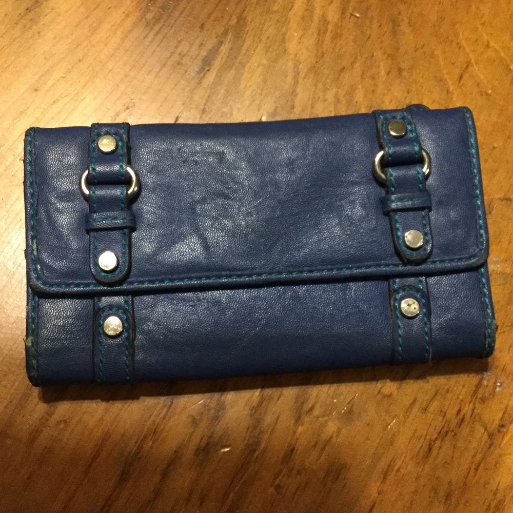 Nine Co. blue clutch Wallet